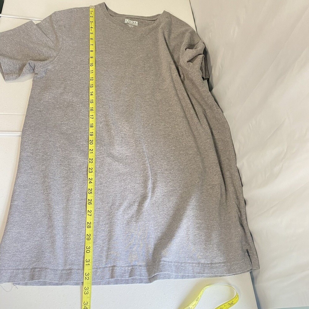 Duluth Trading Co Mens Longtail T Trim Fit Short Sleeve T-shirt Gray Size Large - Picture 7 of 7